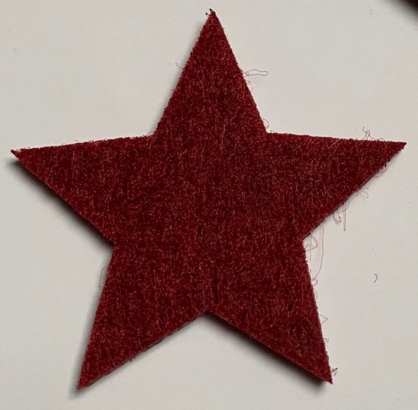 Filzstern bordeaux